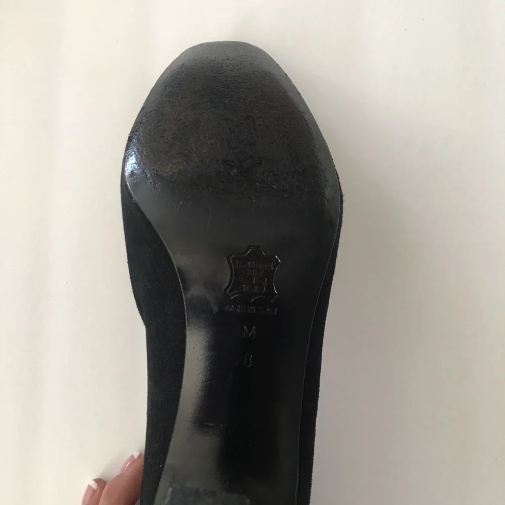 YSL Yves Saint Laurent Shoes suede black pumps 8 - Picture 5 of 8